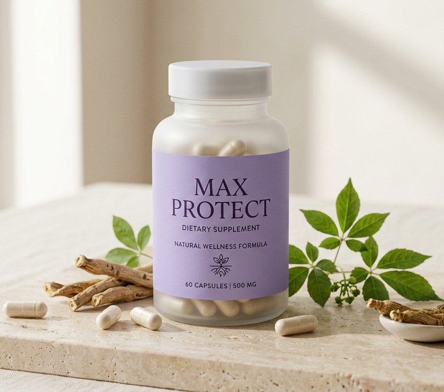 Max Protect – suplement diety na energię i witalność, opakowanie produktu